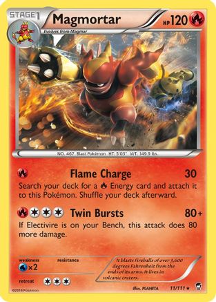 Magmortar 11/111 - XY Furious Fists
