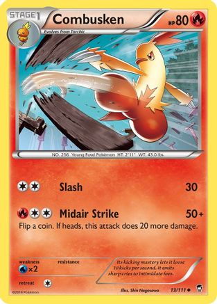 Combusken 13/111 - XY Furious Fists Reverse Holofoil