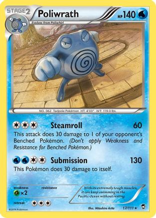Poliwrath 17/111 - XY Furious Fists Holofoil