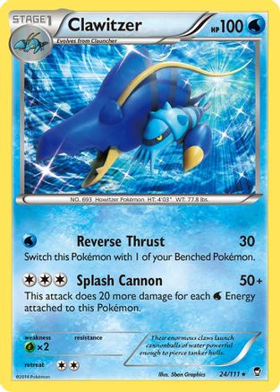 Clawitzer 24/111 - XY Furious Fists Holofoil
