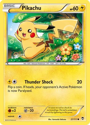 Pikachu 27/111 - XY Furious Fists Reverse Holofoil