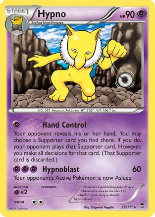 Hypno 36/111 - XY Furious Fists