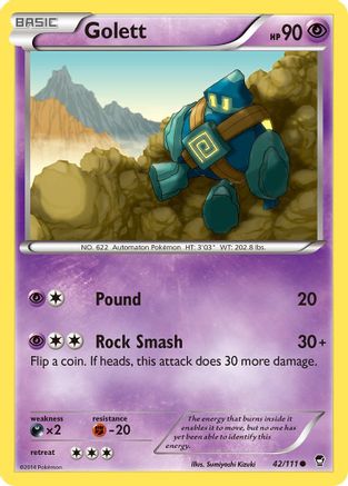 Golett 42/111 - XY Furious Fists