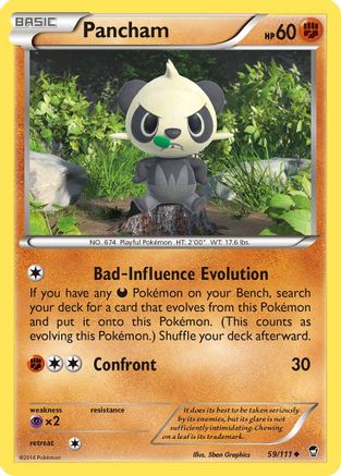 Pancham (59) 59/111 - XY Furious Fists Reverse Holofoil