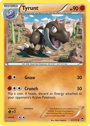 Tyrunt 61/111 - XY Furious Fists Reverse Holofoil