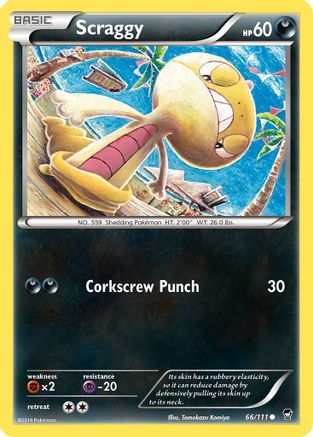 Scraggy 66/111 - XY Furious Fists