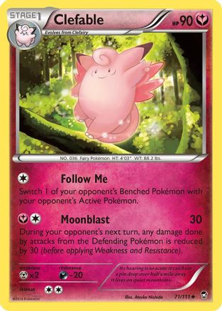 Clefable 71/111 - XY Furious Fists