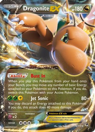 Dragonite EX 74/111 - XY Furious Fists Holofoil