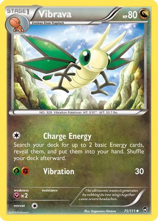Vibrava 75/111 - XY Furious Fists Reverse Holofoil