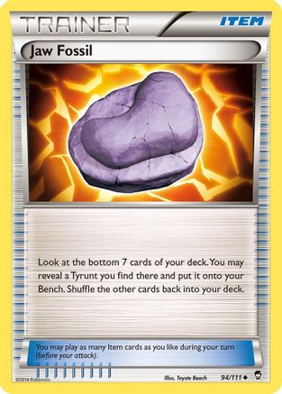 Jaw Fossil 94/111 - XY Furious Fists