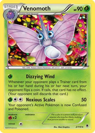Venomoth 2/119 - XY Phantom Forces