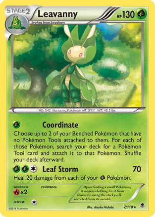 Leavanny 7/119 - XY Phantom Forces Reverse Holofoil