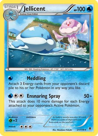 Jellicent 21/119 - XY Phantom Forces Reverse Holofoil