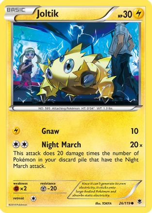 Joltik 26/119 - XY Phantom Forces Reverse Holofoil