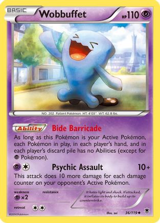 Wobbuffet 36/119 - XY Phantom Forces