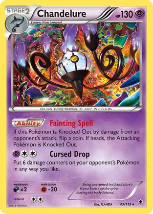Chandelure 43/119 - XY Phantom Forces Holofoil