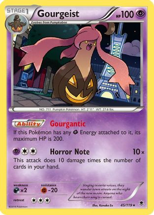 Gourgeist 45/119 - XY Phantom Forces Reverse Holofoil