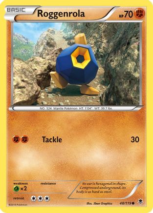 Roggenrola 48/119 - XY Phantom Forces