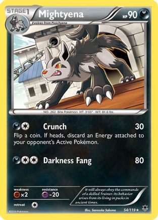 Mightyena 54/119 - XY Phantom Forces Reverse Holofoil