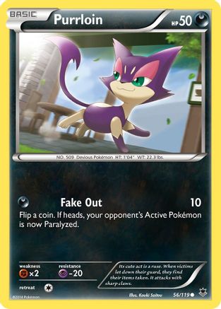 Purrloin 56/119 - XY Phantom Forces Reverse Holofoil
