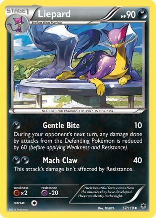 Liepard 57/119 - XY Phantom Forces