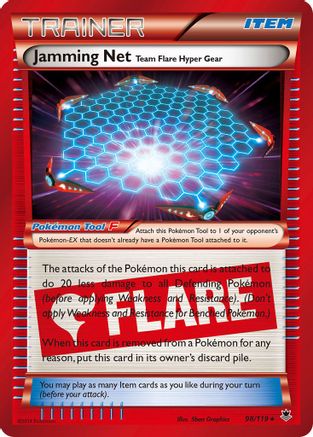 Jamming Net 98/119 - XY Phantom Forces Holofoil