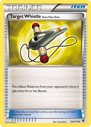 Target Whistle 106/119 - XY Phantom Forces Reverse Holofoil