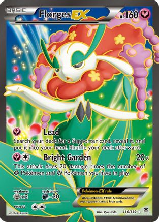 Florges EX (116 Full Art) 116/119 - XY Phantom Forces Holofoil