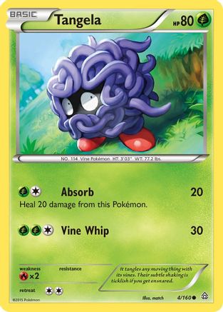 Tangela 4/160 - XY Primal Clash Reverse Holofoil