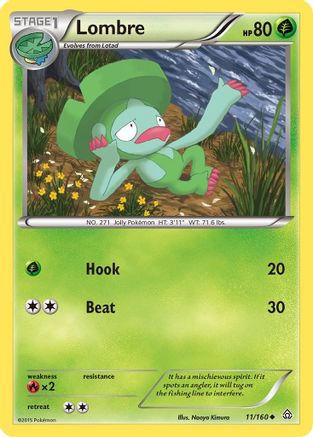 Lombre 11/160 - XY Primal Clash Reverse Holofoil