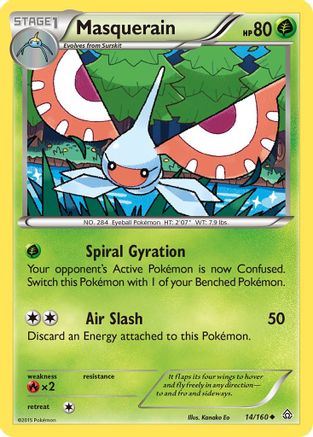 Masquerain 14/160 - XY Primal Clash Reverse Holofoil