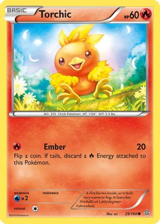 Torchic 25/160 - XY Primal Clash Reverse Holofoil