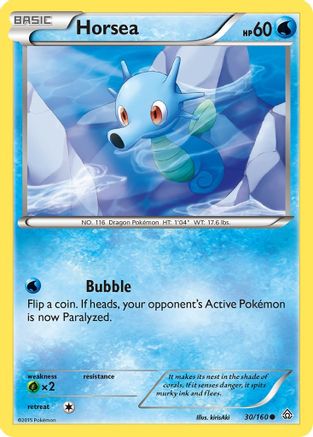 Horsea 30/160 - XY Primal Clash Reverse Holofoil