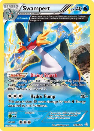 Swampert (Alpha) 36/160 - XY Primal Clash Reverse Holofoil