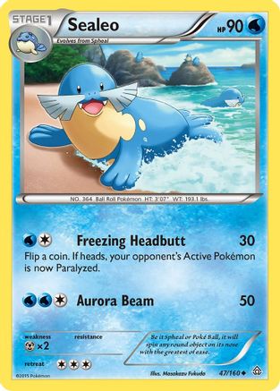Sealeo 47/160 - XY Primal Clash Reverse Holofoil