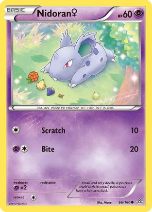 Nidoran (F) 66/160 - XY Primal Clash