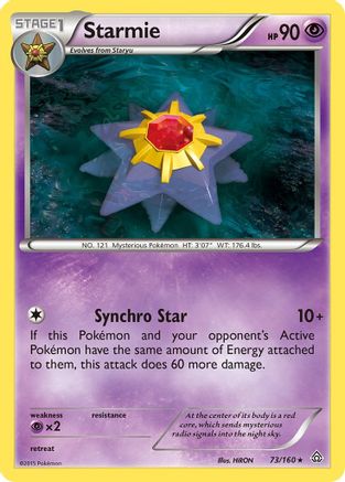 Starmie 73/160 - XY Primal Clash Reverse Holofoil