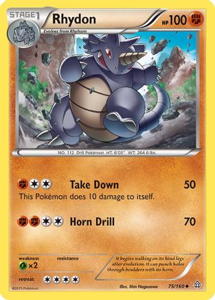 Rhydon 75/160 - XY Primal Clash