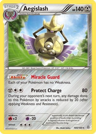 Aegislash 100/160 - XY Primal Clash Holofoil