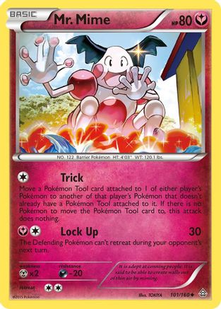 Mr. Mime 101/160 - XY Primal Clash Reverse Holofoil