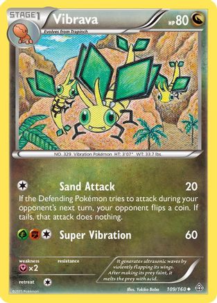 Vibrava 109/160 - XY Primal Clash Reverse Holofoil
