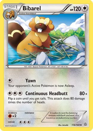 Bibarel 118/160 - XY Primal Clash Reverse Holofoil