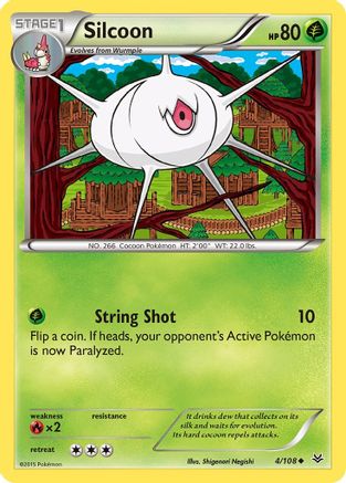 Silcoon 4/108 - XY Roaring Skies Reverse Holofoil