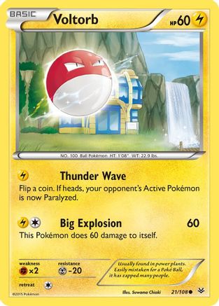 Voltorb 21/108 - XY Roaring Skies