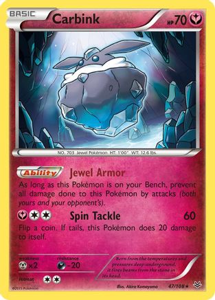 Carbink 47/108 - XY Roaring Skies Reverse Holofoil