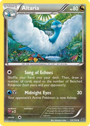 Altaria (53) 53/108 - XY Roaring Skies Reverse Holofoil
