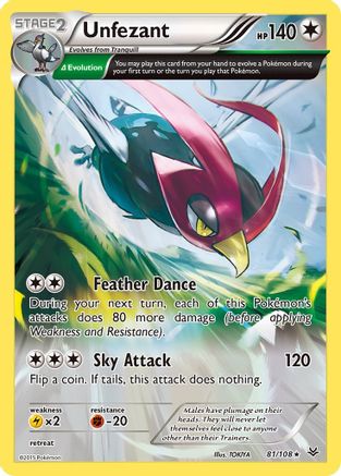 Unfezant (81 Delta) 81/108 - XY Roaring Skies