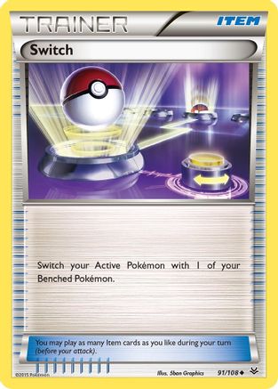 Switch 91/108 - XY Roaring Skies Reverse Holofoil