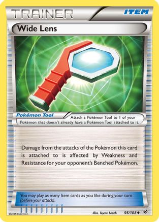 Wide Lens 95/108 - XY Roaring Skies Reverse Holofoil