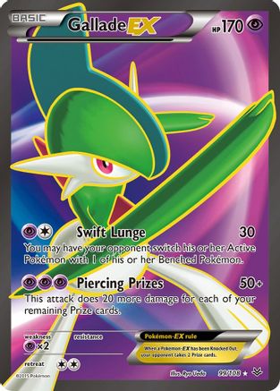 Gallade EX (99 Full Art) 99/108 - XY Roaring Skies Holofoil